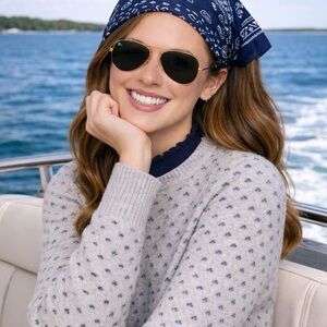 Gray Patterned J. Crew Sweater